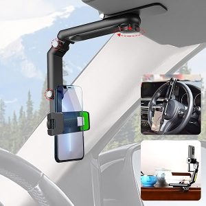 Uitschuifbare Telefoonhouder voor Auto - 360° Rotatie, Antislip | VISORDOCK