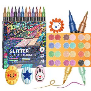 Dubbelpunt glitterstiften (24 kleuren) | ARTGLITZ