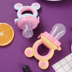 BPA-vrije siliconen fruitvoeder voor baby's (3 speenmaten) | FRUBEE